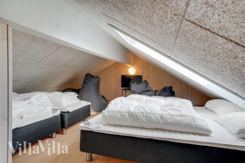 Einige der 18 Schlafgelegenheiten befinden sich im Luxusferienhaus Nr. 488 auf dem ausgebauten Dachboden