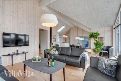 Die Couchecke im Luxusferienhaus Nr. 488 in Südjütland.