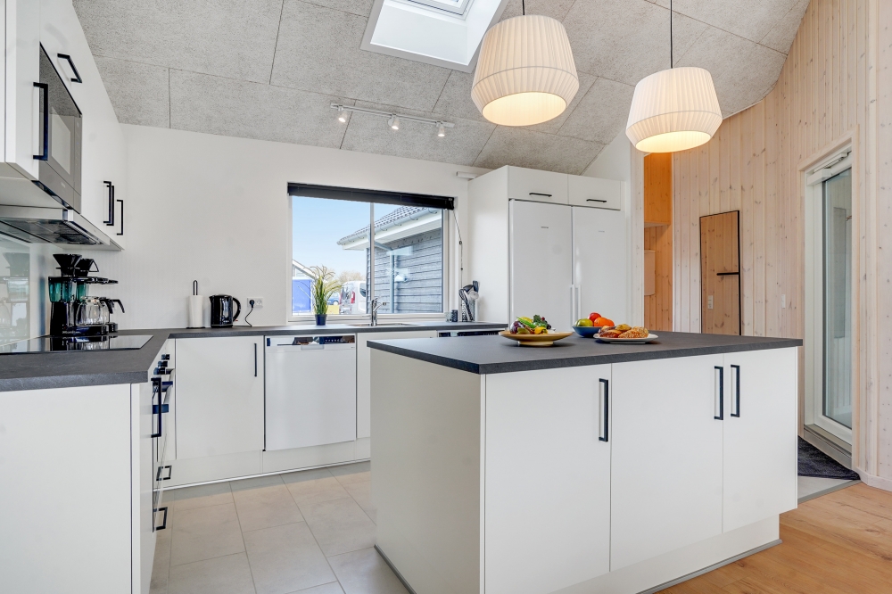 Die Küche im Luxusferienhaus Nr. 488 ist gut eingerichtet.