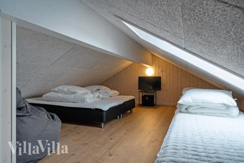 Einige der 18 Schlafgelegenheiten befinden sich im Luxusferienhaus Nr. 520 auf dem ausgebauten Dachboden