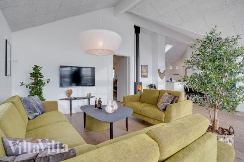 In der Sofalandschaft des Ferienhauses Nr. 520 kann man es richtig gemütlich machen.