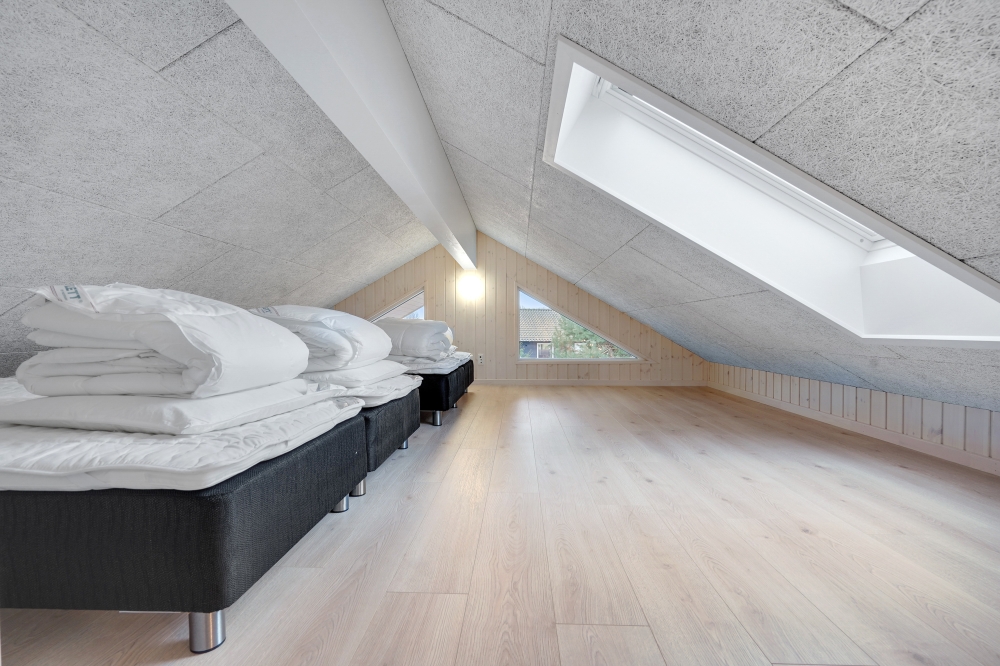 Einige der 20 Schlafgelegenheiten befinden sich im Luxusferienhaus Nr. 532 auf dem ausgebauten Dachboden