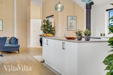 Die Küche im Luxusferienhaus Nr. 529 ist gut eingerichtet.