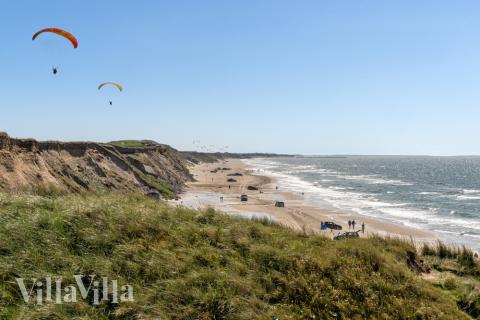 Der Strand in der Nähe von Luxusferienhaus Nr. 529.