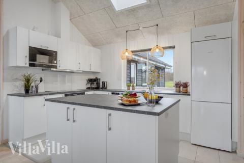 Die Küche im Luxusferienhaus Nr. 524 ist gut eingerichtet.