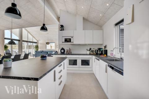 Die Küche im Luxusferienhaus Nr. 523 ist gut eingerichtet.