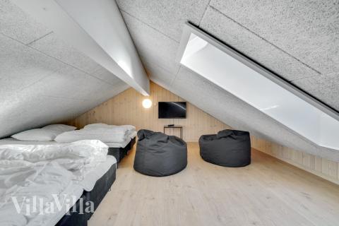 Einige der 18 Schlafgelegenheiten befinden sich im Luxusferienhaus Nr. 536 auf dem ausgebauten Dachboden