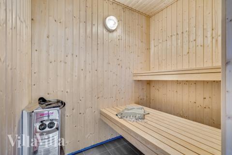 Genießen Sie die heiße Sauna im Luxusferienhaus Nr. 536 für 18 Personen