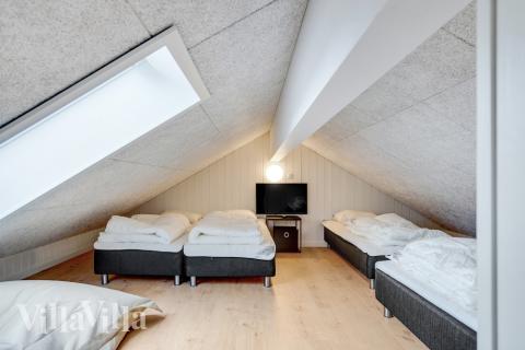 Einige der 18 Schlafgelegenheiten befinden sich im Luxusferienhaus Nr. 537 auf dem ausgebauten Dachboden