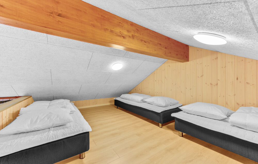 Im Luxusferienhaus Nr. 539 gibt es einen ausgebauten Dachboden und 4 Schlafzimmer.