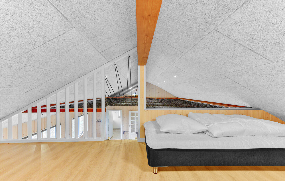 Der große ausgebaute Dachboden im Luxusferienhaus Nr. 539 für 14 Personen