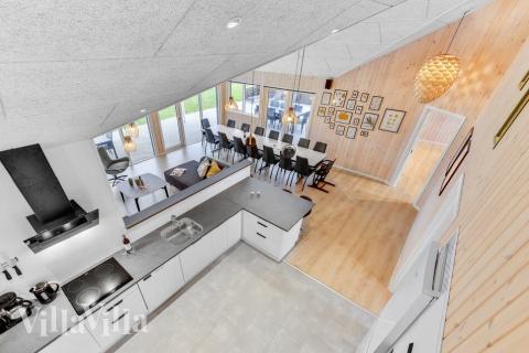 Gut ausgestattete Küche im Luxusferienhaus Nr. 539 in Limfjord.