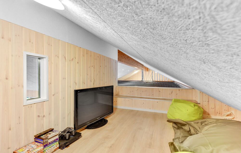 Ausgebauter Dachboden im Luxusferienhaus 539, auf dem besonders größere Kids gerne übernachten.