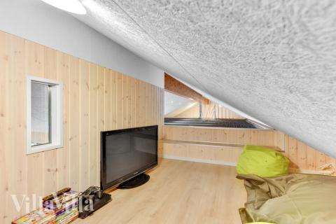 Ausgebauter Dachboden im Luxusferienhaus 539, auf dem besonders größere Kids gerne übernachten.