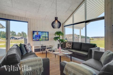 Die Couchecke im Luxusferienhaus Nr. 542 in Limfjord.