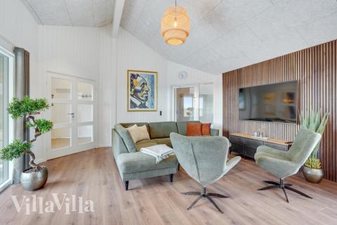 In der Sofalandschaft des Ferienhauses Nr. 546 kann man es richtig gemütlich machen.