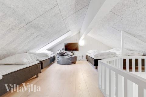 Einige der 16 Schlafgelegenheiten befinden sich im Luxusferienhaus Nr. 543 auf dem ausgebauten Dachboden