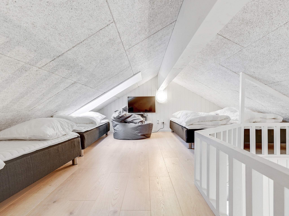 Einige der 16 Schlafgelegenheiten befinden sich im Luxusferienhaus Nr. 543 auf dem ausgebauten Dachboden