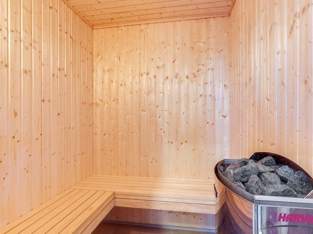 Genießen Sie die heiße Sauna im Luxusferienhaus Nr. 543 für 16 Personen