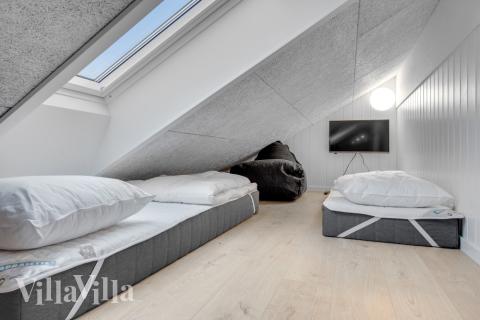 Einige der 14 Schlafgelegenheiten befinden sich im Luxusferienhaus Nr. 549 auf dem ausgebauten Dachboden