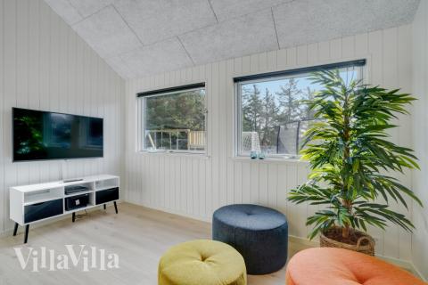 Die Couchecke im Luxusferienhaus Nr. 540 in Westjütland.