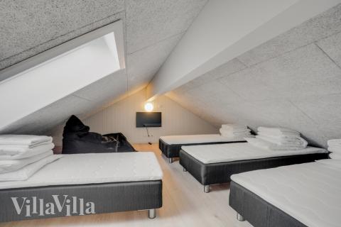 Einige der 14 Schlafgelegenheiten befinden sich im Luxusferienhaus Nr. 540 auf dem ausgebauten Dachboden