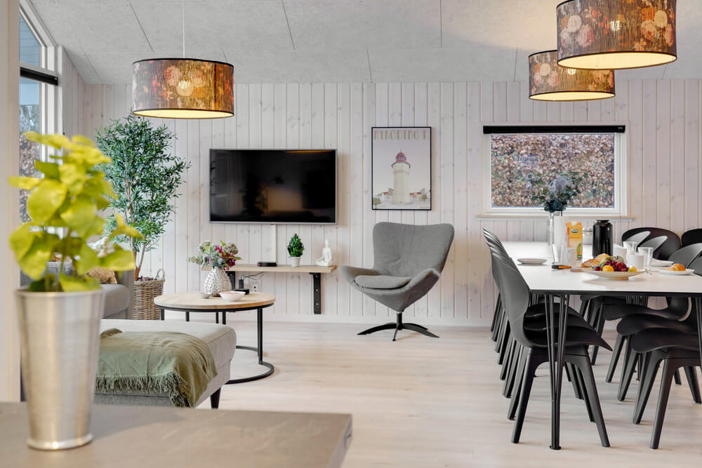 Aufenthaltsraum mit Platz für 14 im Luxusferienhaus Nr. 550.