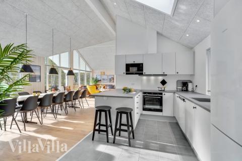 Die Küche im Luxusferienhaus Nr. 568 ist gut eingerichtet.