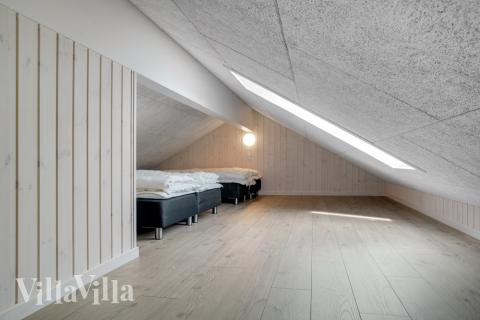 Einige der 18 Schlafgelegenheiten befinden sich im Luxusferienhaus Nr. 547 auf dem ausgebauten Dachboden