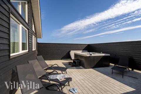 Große Terrasse am Luxusferienhaus Nr. 547 in Limfjord.