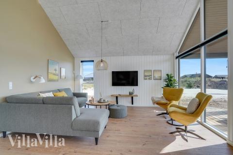 In der Sofalandschaft des Ferienhauses Nr. 558 kann man es richtig gemütlich machen.