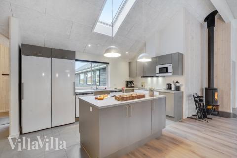 Die Küche im Luxusferienhaus Nr. 545 ist gut eingerichtet.