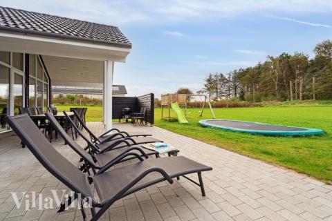 Große Terrasse am Luxusferienhaus Nr. 545 in Limfjord.