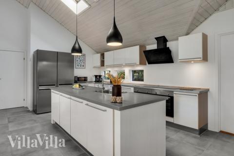 Die Küche im Luxusferienhaus Nr. 571 ist gut eingerichtet.