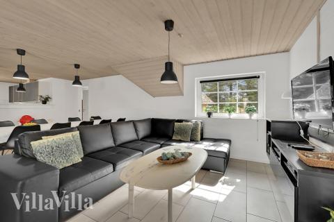 Die Couchecke im Luxusferienhaus Nr. 574 in Westjütland.