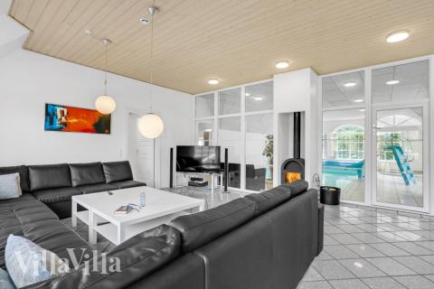 Die Couchecke im Luxusferienhaus Nr. 576 in Westjütland.