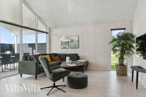 In der Sofalandschaft des Ferienhauses Nr. 577 kann man es richtig gemütlich machen.