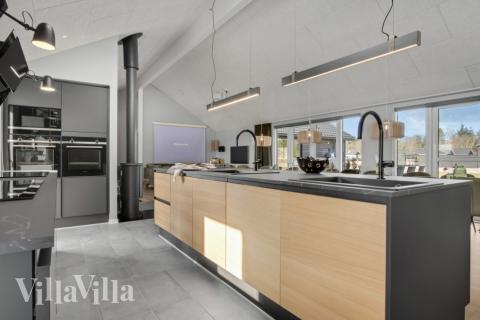 Die Küche im Luxusferienhaus Nr. 554 ist gut eingerichtet.