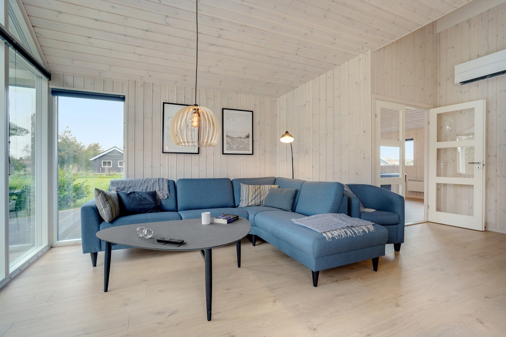 Die Couchecke im Luxusferienhaus Nr. 578 in Lolland/Falster/Mön.