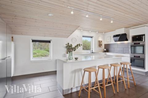 Die Küche im Luxusferienhaus Nr. 557 ist gut eingerichtet.