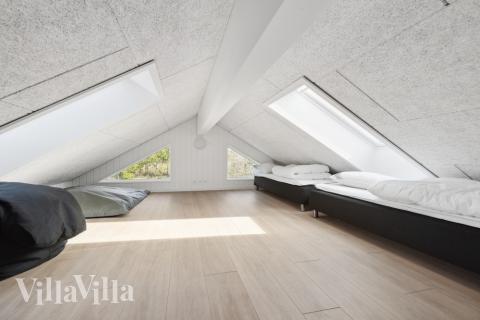 Einige der 24 Schlafgelegenheiten befinden sich im Luxusferienhaus Nr. 583 auf dem ausgebauten Dachboden