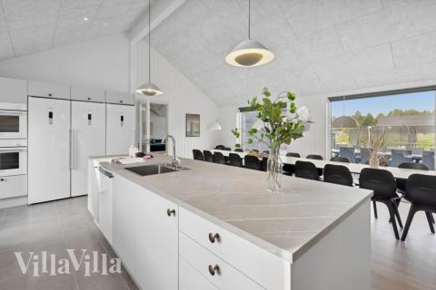 Die Küche im Luxusferienhaus Nr. 591 ist gut eingerichtet.