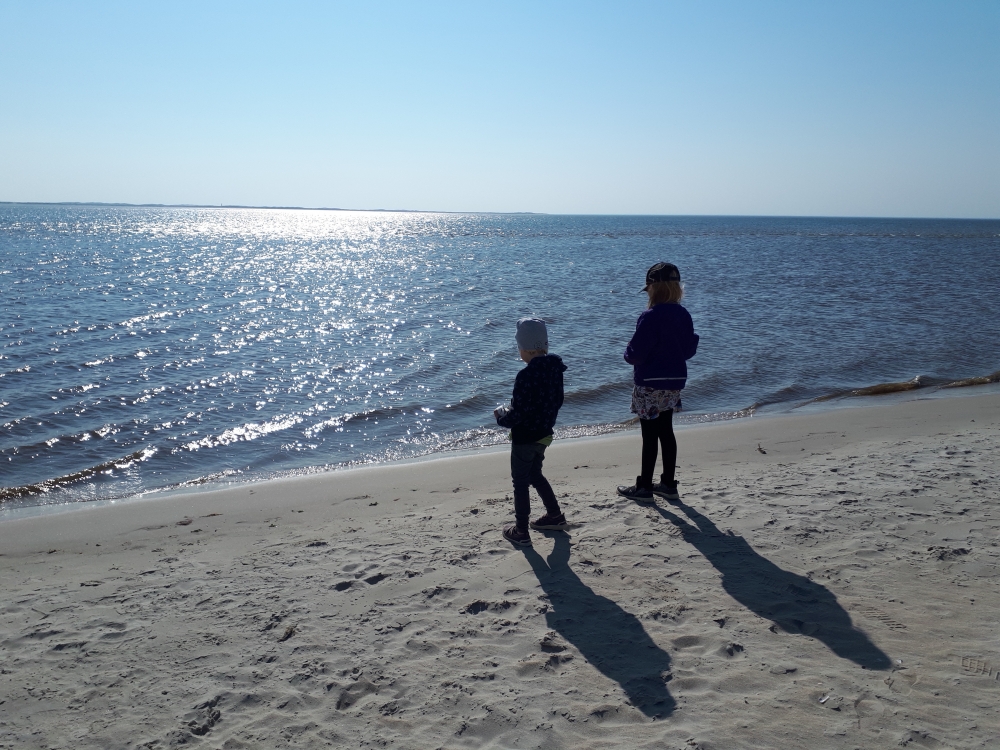 Der Strand in der Nähe von Luxusferienhaus Nr. 594.