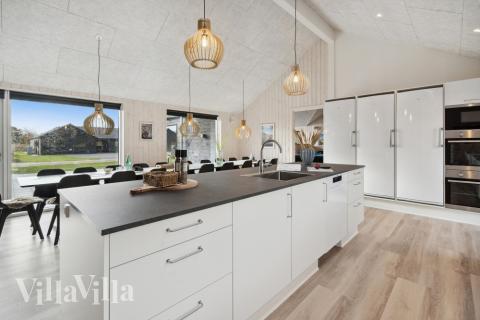 Die Küche im Luxusferienhaus Nr. 594 ist gut eingerichtet.