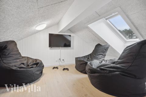 Einige der 20 Schlafgelegenheiten befinden sich im Luxusferienhaus Nr. 596 auf dem ausgebauten Dachboden