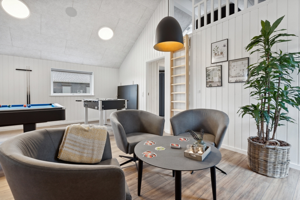 Veranstaltet ein Turnier im Aktivitätsraum, wenn ihr das Ferienhaus Nr. 599 in Südjütland besucht.