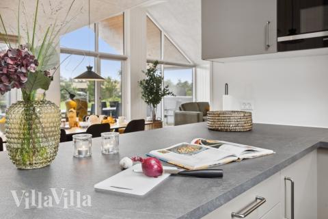 Die Küche im Luxusferienhaus Nr. 599 ist gut eingerichtet.