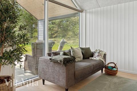 In der Sofalandschaft des Ferienhauses Nr. 595 kann man es richtig gemütlich machen.