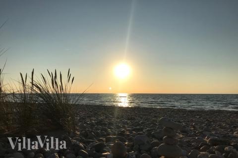 Der herrliche Strand in der Nähe von Luxusferienhaus Nr. 582 bei Nordseeland.