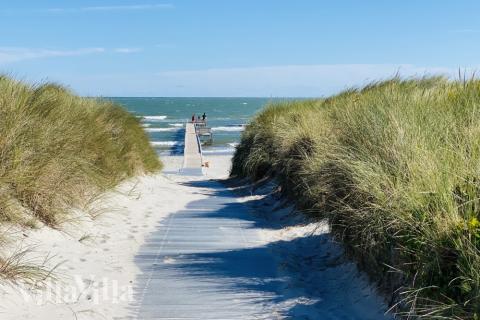 Der Strand in der Nähe von Luxusferienhaus Nr. 602.